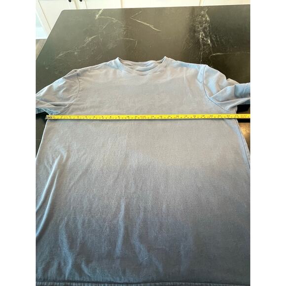 American Eagle Ombre blue tee men's L with floral fade - Picture 6 of 8